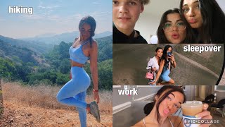 wknd vloggy in LA | hike with friends, sushi & sleepover, work