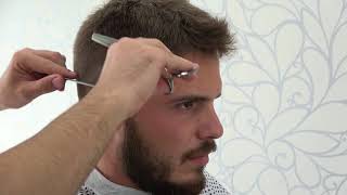 ASMR Turkish Barber Haircut and Beard Trim (Scissors Sound) 18