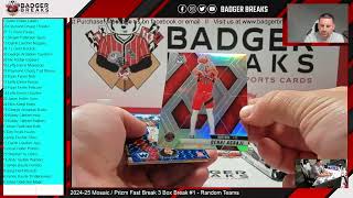 2024-25 Mosaic / Prizm Fast Break 3 Box Break #1 - Random Teams