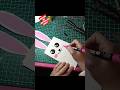 Easy diy cute bunny 🐰 with long ears trending with papers #art #diy #diycrafts #rabbit