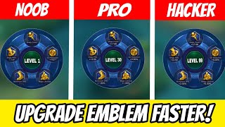 How to max your emblem fast in mobile legends 2022 || how to level up emblem fast mobile legends