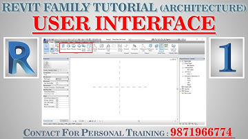 #1| User Interface | Autodesk Revit Architecture Family Full Tutorials | Hindi |