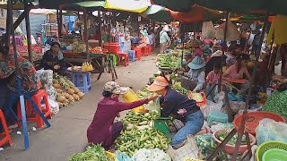 Real Life/Real Food - The Way We Live In Our Cambodian Market - Buying Some Village Food To Cook