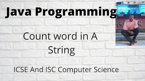 Java Program to Count Number of Words in a String Hindi