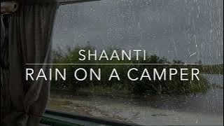 Rainy Day in a Camper Van Window - 1 hour Rain Sounds for Sleep, study and Relaxation