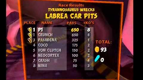 Crash Tag Team Racing [100% Walkthrough] - 23 - Labrea Car Pits