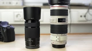 Sony 55-210mm f/4.5-6.3 Review + Canon 70-200 f/4 L IS Comparison