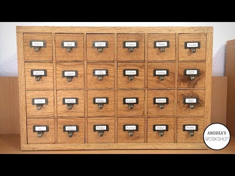 24 Drawer Apothecary Cabinet - Making of
