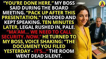 Ontslagen tijdens presentatie, ik was mijn baas te slim af met een juridische IP-val 💼