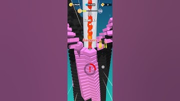 stack bounce game biggest level finish in 10 seconds #stack #stackball #shortvideo #gaming #shorts