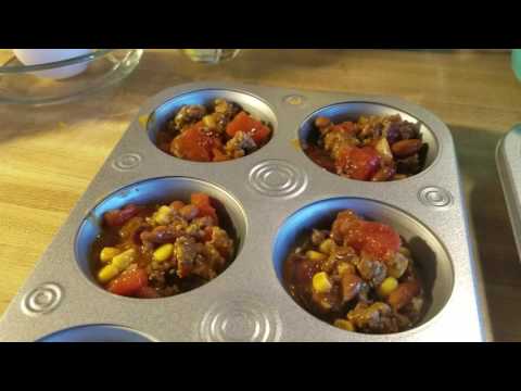 Making my Jalapeno Cheese Hot Tamale Pie miniatures