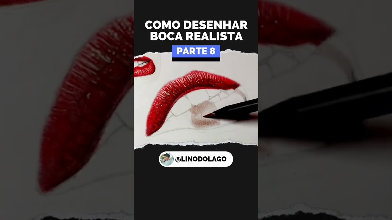 Como Desenhar Uma Boca Realista Com Lápis de Cor – Dicas da Hora Blog