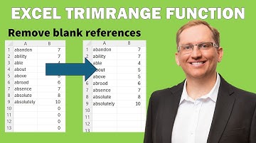 Stop Excel Calculating with Empty Cells - New TRIMRANGE function
