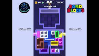 Sand Blocks: Drop Puzzle Level 155 walkthrough gameplay Solution easy 