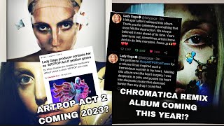 Lady Gaga - 🚨ARTPOP ACT 2 COMING SOON/ CHROMATICA REMIX ALBUM PLANS🚨#ArtpopAct2 #Chromatica