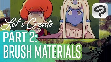 Texturing Webcomics: Brush Materials | Vampbyte