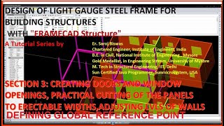 SECTION3 CREATION OF OPENINGS PANEL SIZING GLOBAL REF POINT