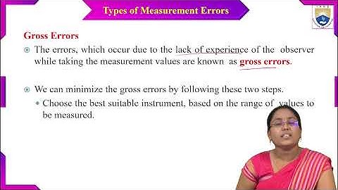 Types of Measurement Errors by Dr. B Surekha Reddy