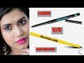 Maybelline vs Lakme Kajal | Comparison review & smudge test demo in Hindi | Which one is better?