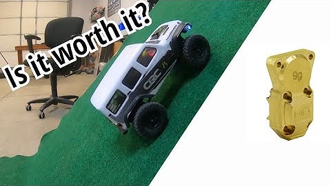 Hot Racing Brass Diff Cover For SCX24 - Install + Test