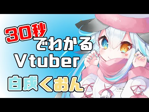 【自己紹介】30秒でわかる白戌くおん【Vtuber】