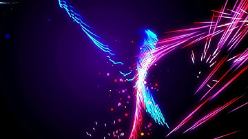 Dancing Fireworks Particles | Light Streak Looping Motion 4k