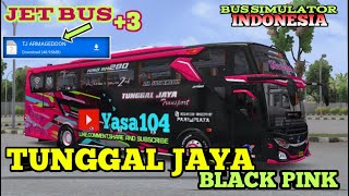 BUS SIMULATOR INDONESIA‼️ TERBARU PASANG MOD BUS TUNGGAL JAYA BLACK PINK JB3+
