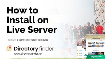Install BizBook Directory Template in to live server - Step 2
