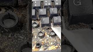 Speed Cleaning The World's DIRTIEST Keyboard Ever!