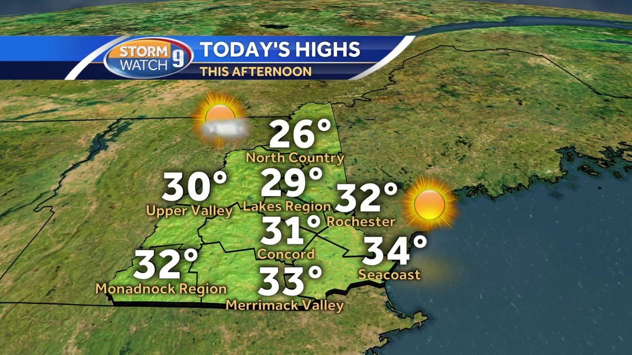 Watch: Sunny, chilly day before weekend warmup - YouTube