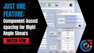 Just one Feature: Component-based spacing for right angle shears