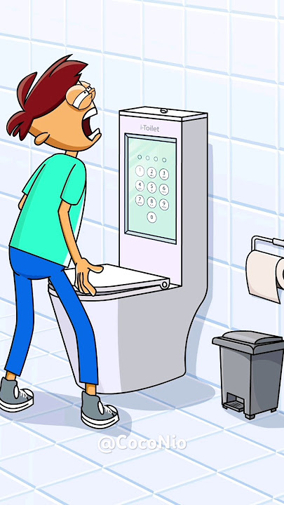 iToilet!!! but forgot your password #shorts #cartoon #memes