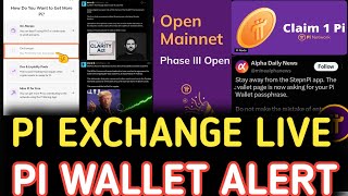 PI NETWORK UPDATE: Pi Network Exchange Just Got Real, Fake Pi Wallet App Alert, CLARITY Act NEWS