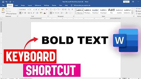 Hoe u tekst vet kunt maken met behulp van een sneltoets