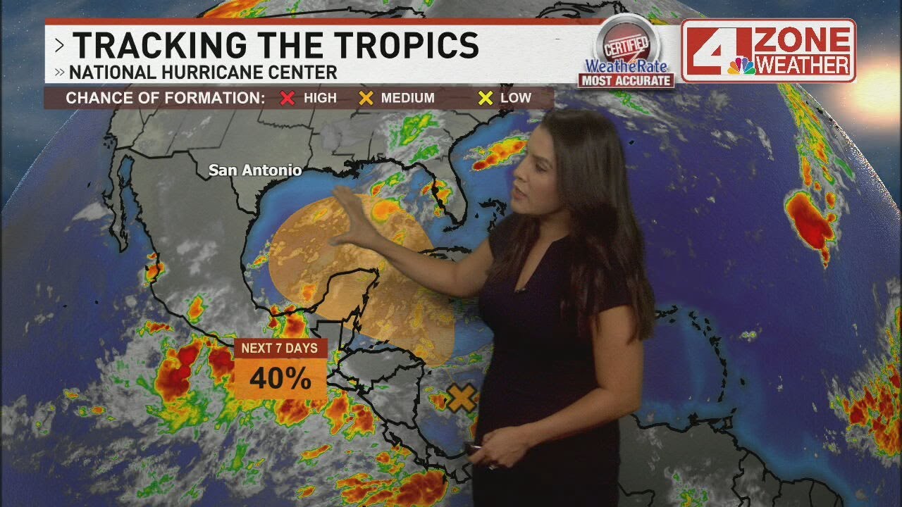 40% chance of tropical storm formation in the Gulf of Mexico - YouTube
