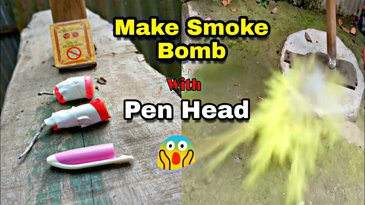 🔥How To Make a Color Bom With Pen Head🔥Easy To Make Color Smoke Bom🔥