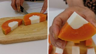 Easy Papaya Desert Recipe | Papaya pudding | Papaya Desert Ideas