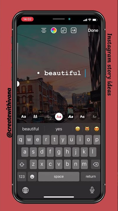 Instagram story idea | Sunset
