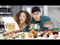 EPIC SUSHI MUKBANG WITH DAVID ALVAREZ!!! (david spills the tea...)