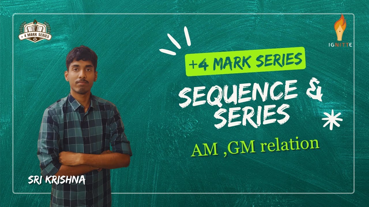AM–GM Relation | Sequences & Series | Mathematics | +4 Marks Series | JEE Mains 2026 | Tamil