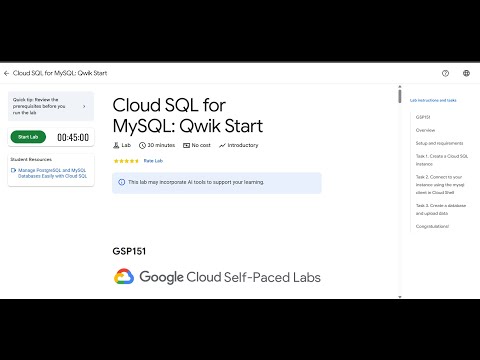 Cloud SQL for MySQL: Qwik Start | Lab solution #arcade2025