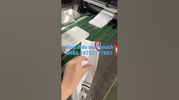 CWZD-600ZF+SZ 4 side seal pouch making machine #bagmakingmachine