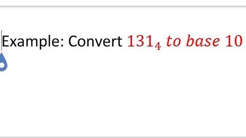 How To Convert Numbers In Other Bases To Base 10(Repeated Multiplication Method)