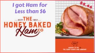 How I got honey baked ham for less than $6.00.   MUST SEE! Cheap ham for the holidays.
