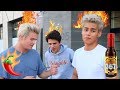 WORLD&#39;S HOTTEST HOT SAUCE CHALLENGE!!