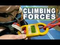 Lead falls in climbing gyms - how much forces does it generate? Climbing Science!