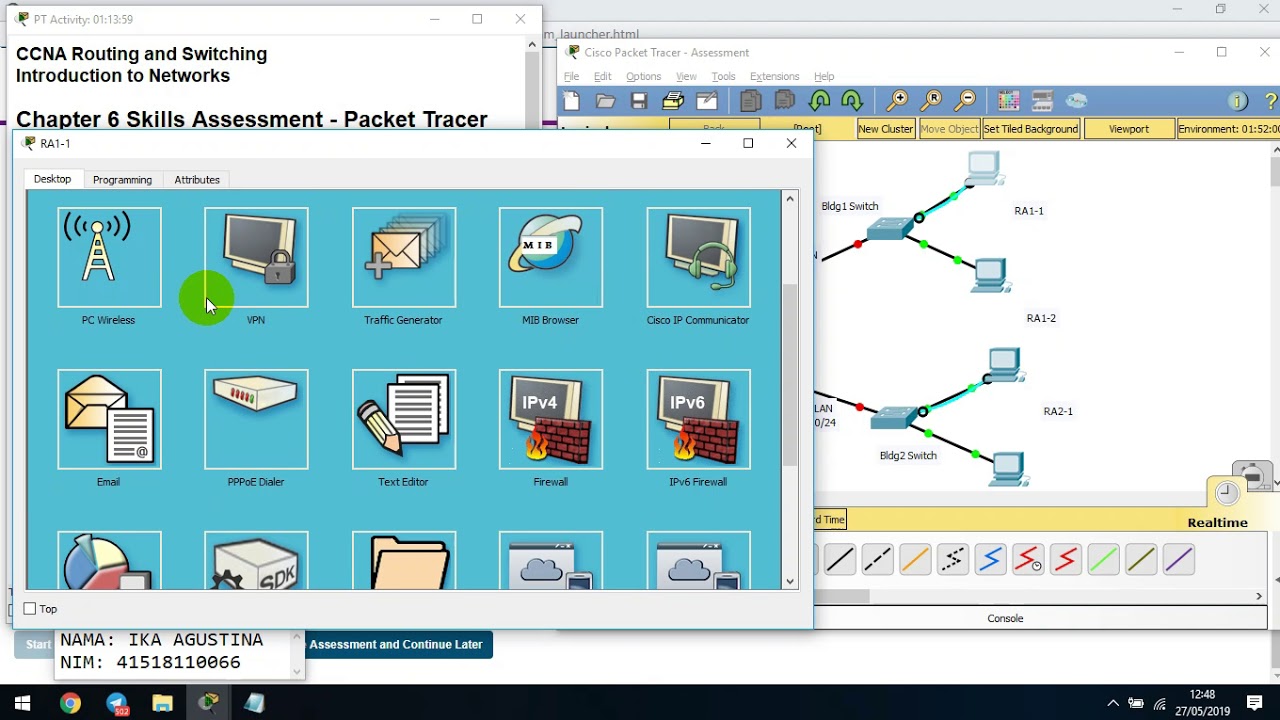 Chapter 6 PT Practice Skills Assessment – Packet Tracer #ProdiTIUMB