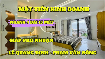 MẶT TIỀN KINH DOANH NGANG 4 DÀI 15 MÉT KHU PHẠM VĂN ĐỒNG , LÊ QUANG ĐỊNH GẦN SÂN BAY, QUẬN PHÚ NHUẬN