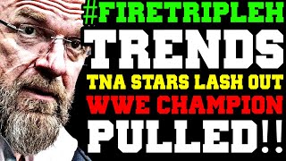 Wwe News Movement Takes Over Top Champion Pulled From Wwe Event Tna Stars Lash Out