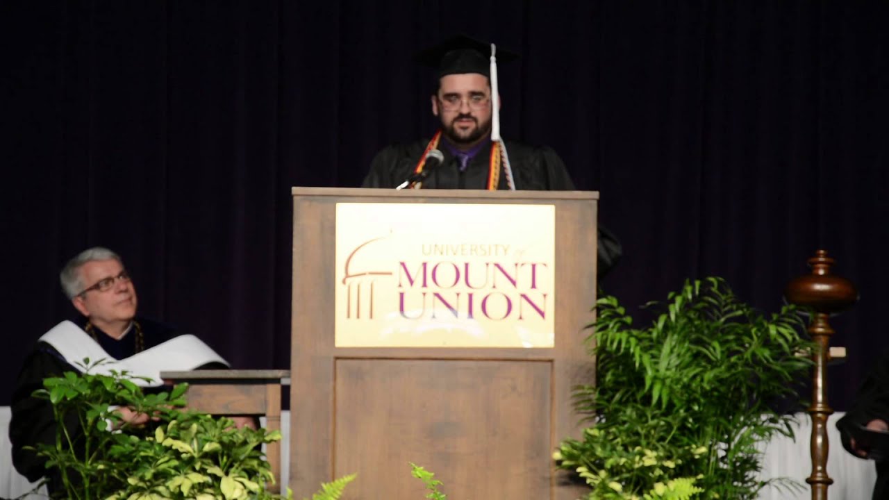 2015 Mount Union Senior Class President Speech - YouTube